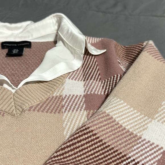 Adrienne Vittadini Sweater Blouse - Picture 2 of 7